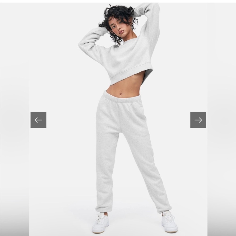 Mate The Label Organic Fleece Sweatpants Heather Gray